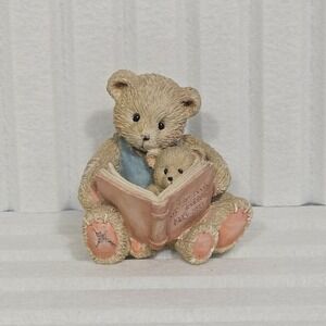Cherished Teddies 1993 Teddy & Roosevelt Figurine Book of Teddies 624918 Enesco